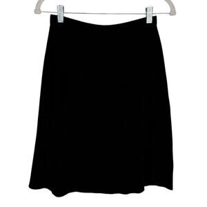 Stizzoli Made in Italy Pleated Metallic A-Line Knit Stretch Skirt 26 1/2" Preppy